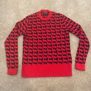 Women's Lunar New Year Cotton Cashmere Blend Intarsia Sweater